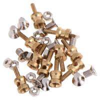 Qearl 10Pcs Brass Linkage Stopper for 2.1mm Pushrod Connector for RC plane Model