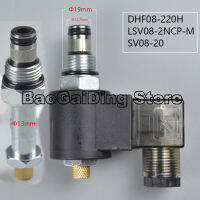 2 Position 2 Way Normally Closed Hydraulic Threaded Cartridge Solenoid Valve DHF08-220H(LSV08-2NCPM DC12V AC220V DC24V