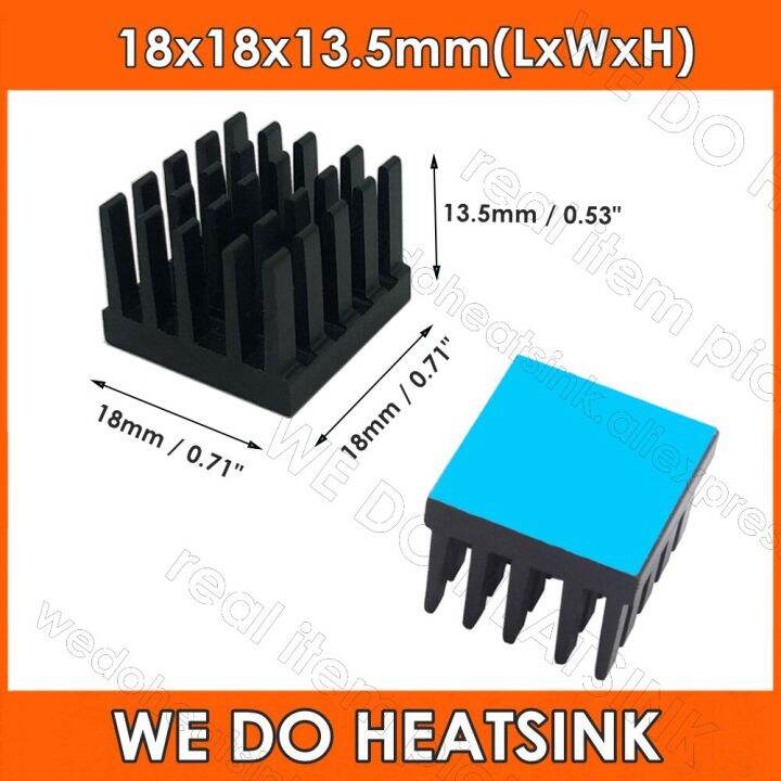 18x18x13.5mm Black Heatsink Radiator Heat Sink for CPU GPU VGA RAM VRAM