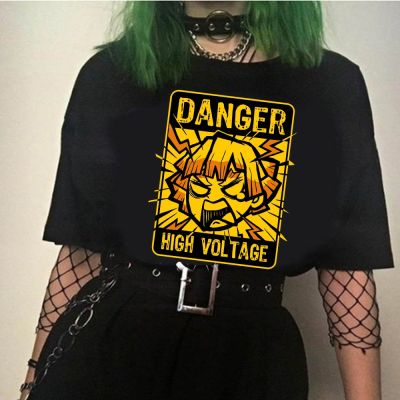 Demon Slayer Anime Fashion T Shirt Graphic Tees Funny Japanese Streetwear Kimetsu No Yaiba 2022 100% Cotton Gildan