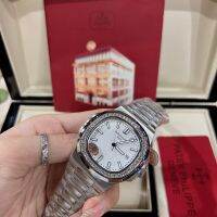 นาฬิกาผู้ชายPt-Phillipe (Automatic; Stainless steel % ,size 40mm)กันน้ำกระจกกันรอยสำหรับนาฬิกาผู้ชายพร้อมกล่องชุดครบเซต