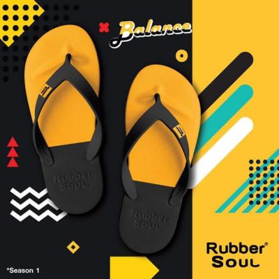 monobo rubber soul balance สีเหลือง-ดำ รองเท้าแตะ รองเท้าฟองน้ำ โมโนโบ้ รับเบอร์โซล