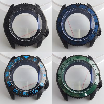 NH35 Case 41.5Mm Modified Case Dome Glass Ceramic Bezel Is Suitable For 3.8 Middle Position Of Nh35 NH36 Movement Black Matte