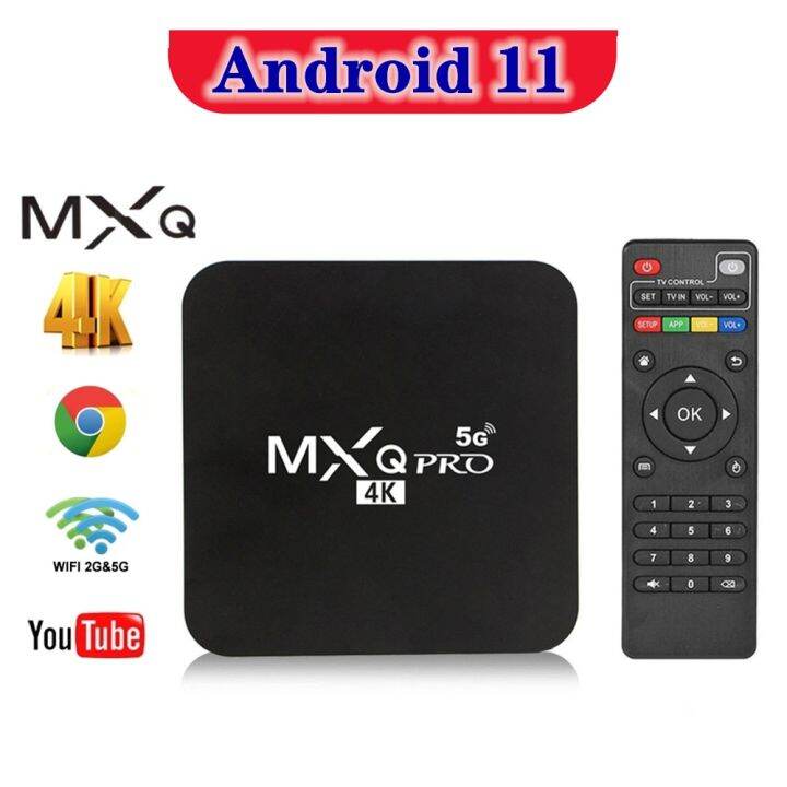 MXQ PRO TV BOX 11.0 S905L 2.4G&5G Wifi 8GB RAM 128GB ROM Youtube Media ...