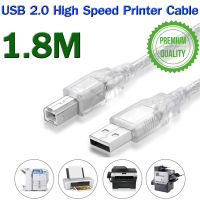 สาย USB 2.0 Printer Cable Male to Male Print Cables Sync Data Cord 1.8m 3m 5m 10m For Scanner Fax Machine printer