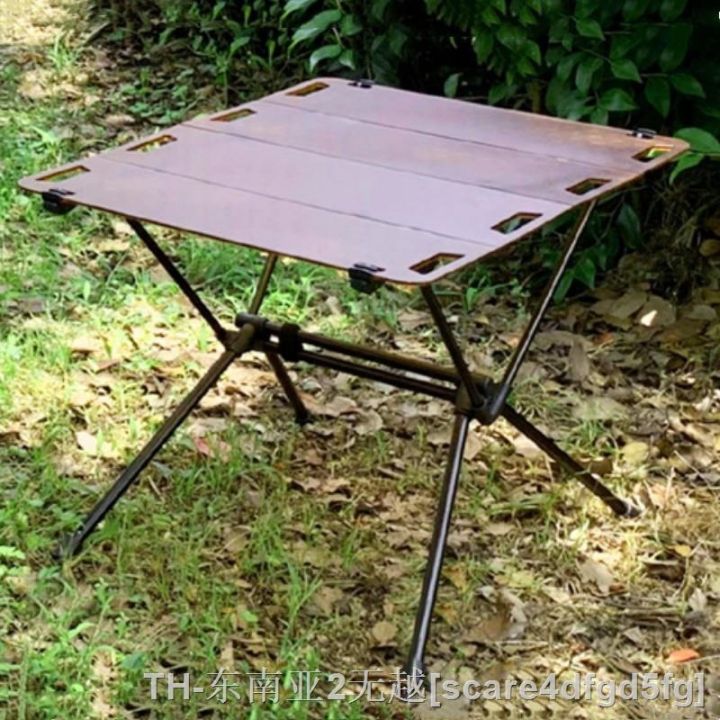 hyfvbu-tryhomy-outdoor-camping-table-folding-aluminum-alloy-barbecue