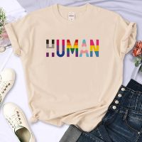 ข้อเสนอพิเศษ มนุษย์ต่างๆ Queer ธง Lgbt Tshirt ผู้หญิงกราฟิกเสื้อยืดหญิงเสื้อผ้ากราฟิกS-5XL