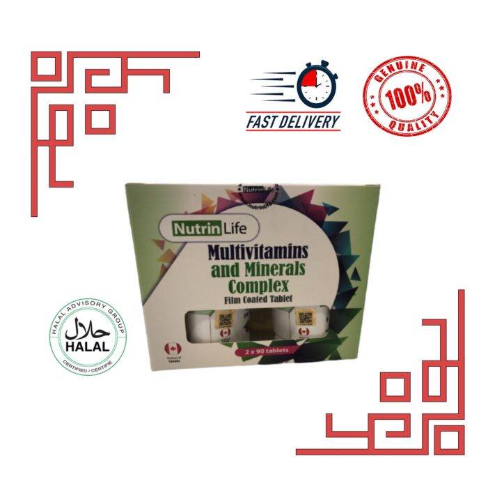 NUTRINLIFE MULTIVITAMINS AND MINERALS COMPLEX BOX OF 2X90'S TABLETS