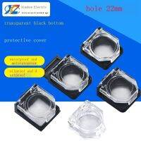 Support wholesale 22mm aperture button switch protection cover with spring dust cover flat button protection seat anti-misoperation transparent cover