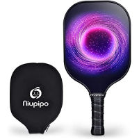 niupipo Pickleball Paddle, USAPA Approved Pickleball Paddle with Fiberglass Face, Protective Cover, Ultra Cushion, Polypropylene Honeycomb Core, 4.5-Inch Grip, Lightweight Purple