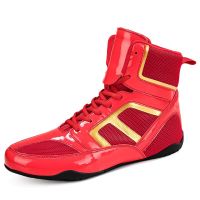 Wrestling Shoes Gym Boxing Sneakers Women Mens Professional Non Slip Flat Fighting Lifting Shoes Free Shipping