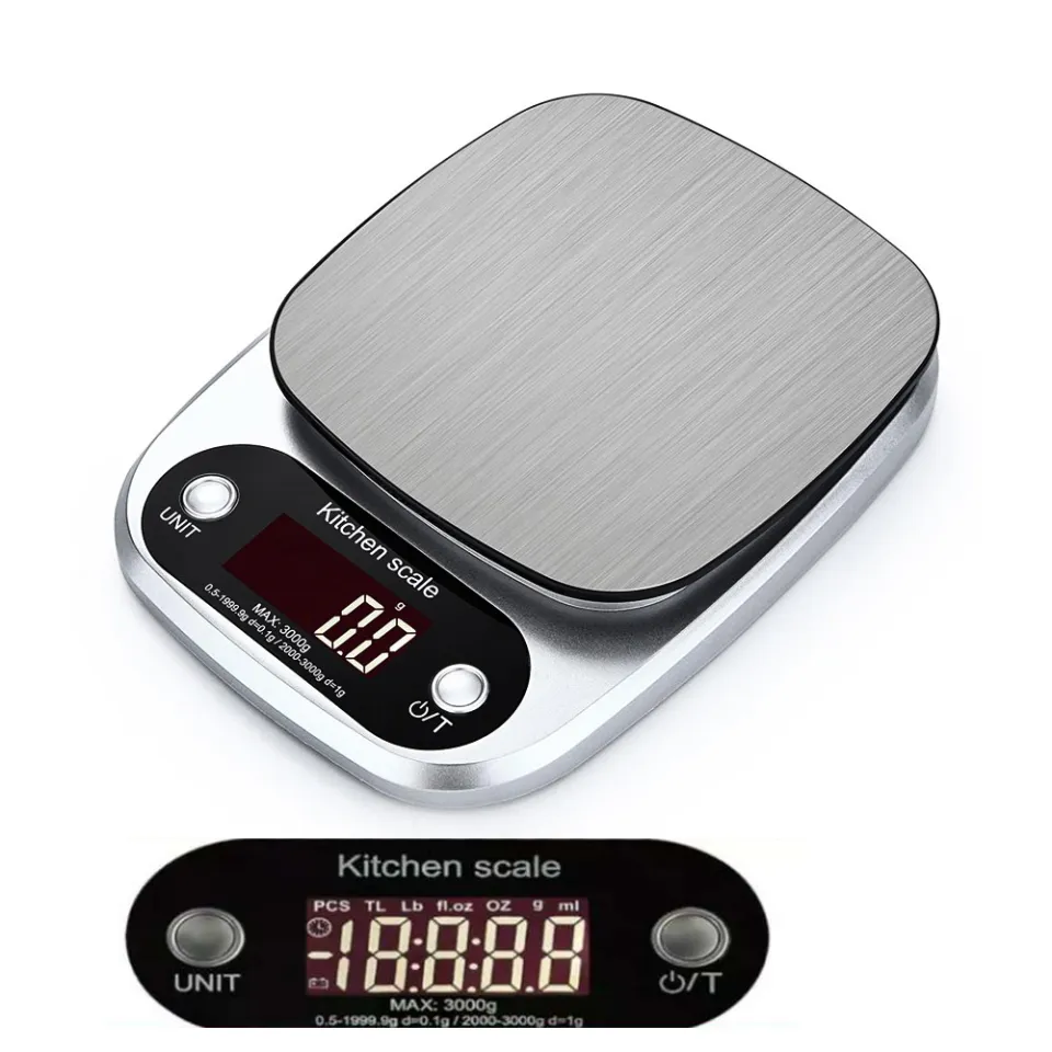 1pc 6kg Accurate Kitchen Electronic Scale For Household Baking & Cooking,  Small Size