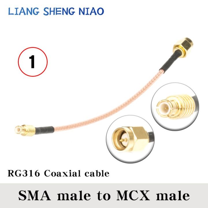 rg316-cable-mcx-female-jack-nut-bulkhead-to-sma-male-plug-connector-rf-coaxial-jumper-pigtail-straight-sma-to-mcx-cable-rf-line-electrical-connectors