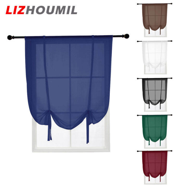 lizhoumil-ผ้าม่านหน้าต่างสีทึบใสทันสมัยไฟกันความร้อนแบบมินิมอลสำหรับห้องนั่งเล่นผ้าม่านหน้าต่างห้องนอน