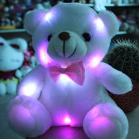Stuffed Cute Light Night Lovely Plush Teddy Holiday Bear U6L2 A0D3 H7M0 Z6Y2 U9O7 J0F5