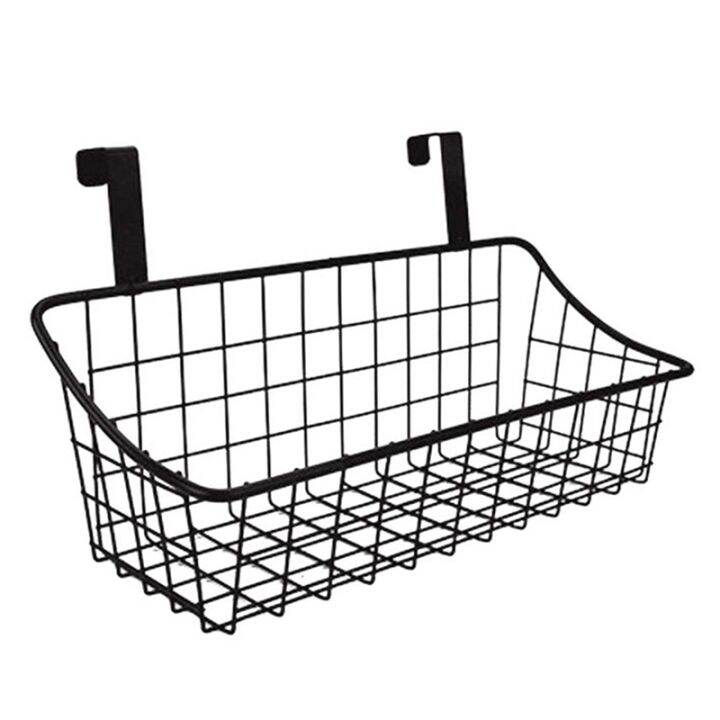 Basket with Hook Grid Storage Basket, Hang It Behind a Door or on a ...