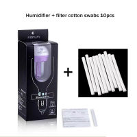 CWCar Humidifier เครื่องฟอกอากาศ50 ML Essential Oil Aromatpy Diffuser 12 V แบบพกพา Auto Fog Fogger Filter Cotton Swabs 10Pcs