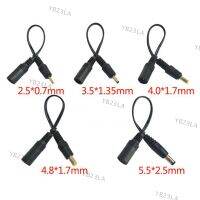 5pcs/lot 5.5x2.1mm DC Female Power Jack to DC Male Plug Cable 5.5*2.5mm 3.5x1.35mm 4.0*1.7mm Extension Connector Power Cord YB23TH