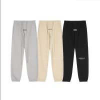 Plus size Fear Of for Men SS22 double line ESSENTIALS new loose flocking drawstring high street cotton casual trousers