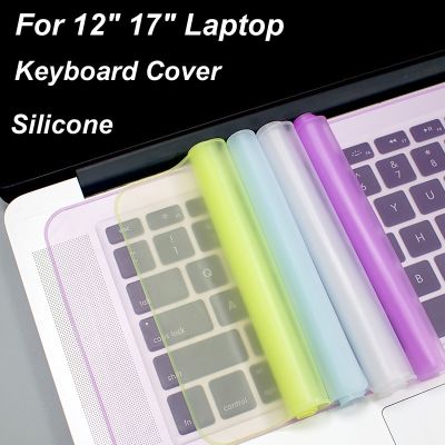 Universal Silicone Protector Protective Dust Keyboard Cover Film Skin Waterproof Dustproof For 12"-15-17" Laptop Notebook PC C Keyboard Accessories