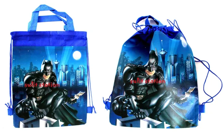 12pcs SUPER HERO BATMAN BAT MAN THEMED BIRTHDAY PARTY DRAWSTRING ECO DRAW  STRING LOOT POUCH BAG bags GIVEAWAYS SOUVENIRS FAVOR NEED SUPPLY PRIZES |  Lazada PH