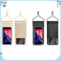 FCOCA ห้อยคอ ดำน้ำ โปร่งใส สากล ใต้น้ำ โทรศัพท์ปิดผนึกกระเป๋า เคสโทรศัพท์ว่ายน้ำ กระเป๋าใส่โทรศัพท์กันน้ำ