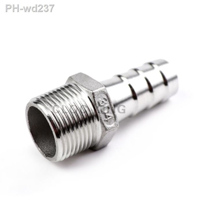 304-stainless-steel-1-8-quot-1-4-quot-3-8-quot-1-2-quot-3-4-quot-1-quot-bsp-male-thread-pipe-fitting-x-6mm-25mm-barb-hose-tail-pagoda-coupling-connector