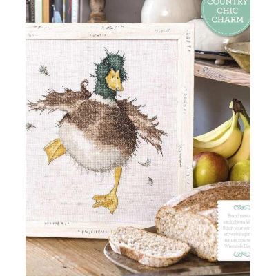 Amishop Gold Collection Chic Counted Cross Stitch Kit Lovely Duck Pet Animal Swan Needlework