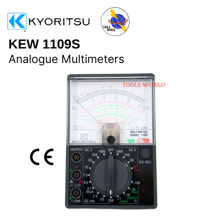 Kyoritsu KEW 1109S Analogue Multimeters (NEW) Original 1 Year