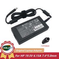 120W 19.5V 6.15A Slim Original แล็ปท็อป AC Adapter Charger สำหรับ HP 8460W 8560W DV4 DV6 HSTNN-LA 25 906329-001 677762-002 HSTNN-DA25