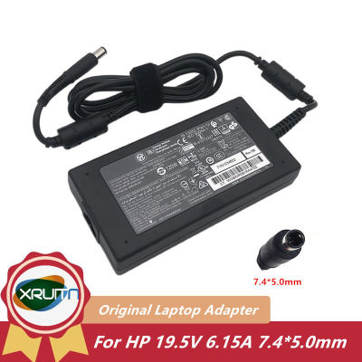 120W 19.5V 6.15A Slim Original แล็ปท็อป AC Adapter Charger สำหรับ HP 8460W 8560W DV4 DV6 HSTNN-LA25 906329-001 677762-002 HSTNN-DA25