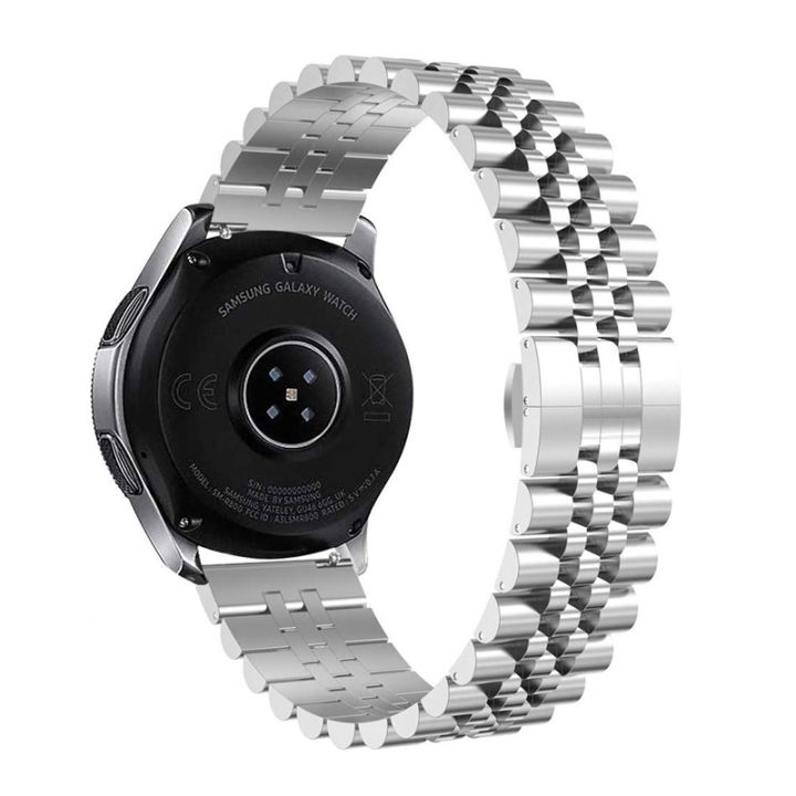 สำหรับ-samsung-galaxy-watch5สายนาฬิกาข้อมือสแตนเลสห้าเม็ด40มม-44มม-สีดำ