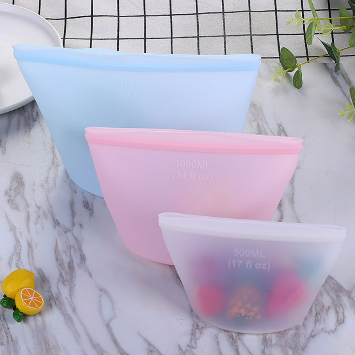 food-storage-bag-reuseable-silicone-fresh-keeping-sealing-zip-lock-bags-practical-space-saving-refrigerator-food-organizer