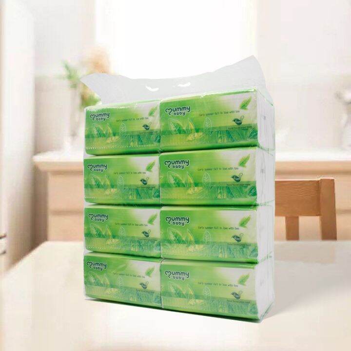 Mommy Baby (480 sheets x 8 Packs) 0.9kg TC Organic green tea Facial