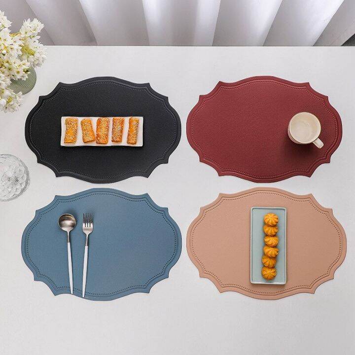 leather-placemat-tableware-pad-irregular-retro-table-mat-heat-insulation-waterproof-and-oil-proof-home-dining-pvc-plate-mat