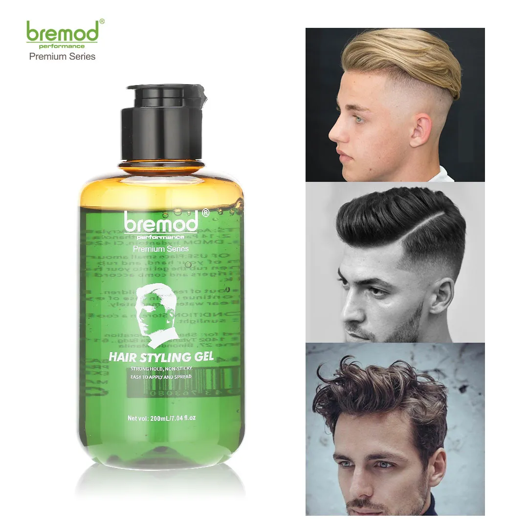Bremod Premium Hair styling Gel strong hold , easy to style , non-sticky  200ml BR-Z004 | Lazada PH
