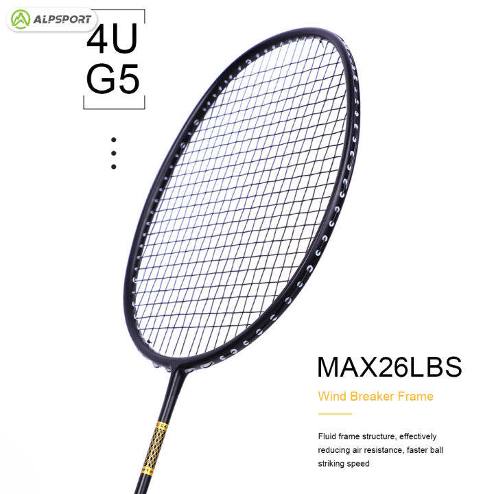 ALP ZJ2.0 Pro 4U 85g 100 Carbon Fiber + Titanium Alloy Badminton