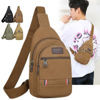 Ready Stock✨ Summer new Meituan are you hungry takeaway rider riding bag mens chest bag canvas bag messenger bag mens bag shoulder bag