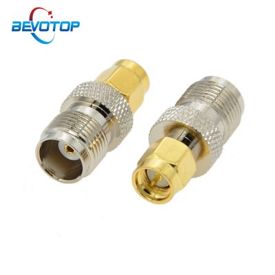 2 PCS RF Adapter SMA Male plug to TNC Female jack For Radio Antenna RF Coaxial Connector Adapter High Quanlity Straight Electrical Connectors