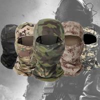 ：&amp;gt;?": Tactical Balaclava   Wargame Military Hat Hunting Cycling Head Cover Scarf  Men Sunscreen Breathable Outdoor Headwear