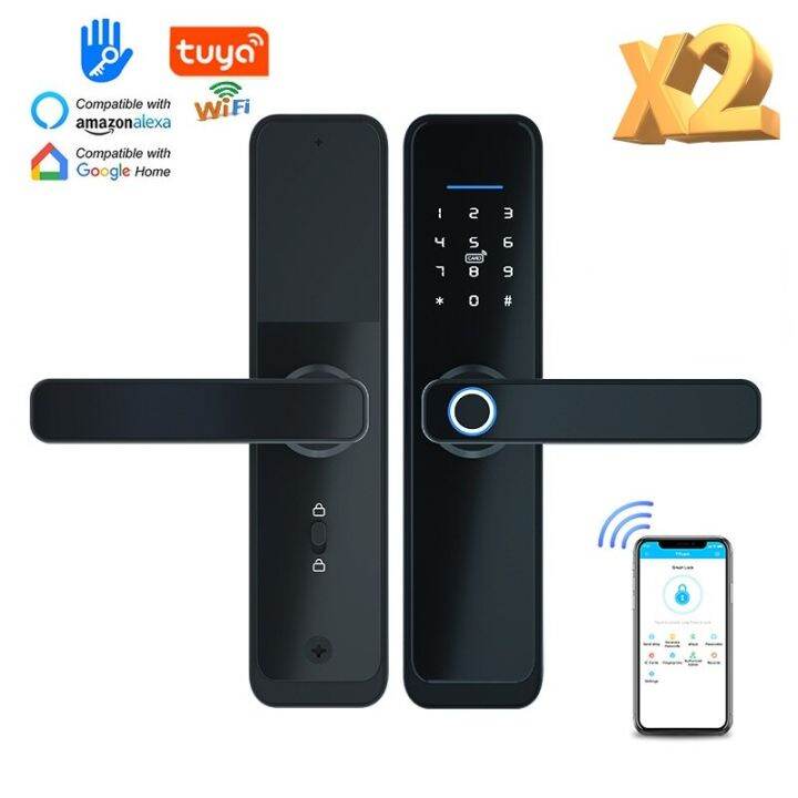Smart Door Lock TTlock Fingerprint Lock X2 Tuya WIFI Digital Electronic ...