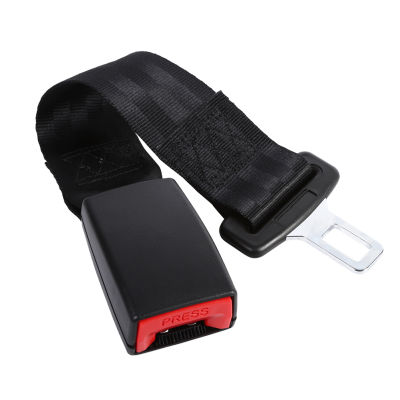 Universal Car Seat Seatbelt Safety Belt Extender Extension W/Buckle Black