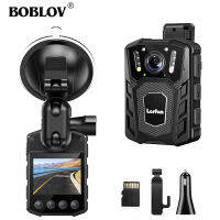 BOBLOV WD1กล้องร่างกายพร้อมเสียง,Losfom 1080P กล้องตำรวจร่างกายด้วยอินฟราเรด Night Vision, Dash Cam สำหรับรถยนต์ที่มีถ้วยดูดเมา,2-In-1 Body Worn Cam สำหรับ Patrol/Car/Pet Monito