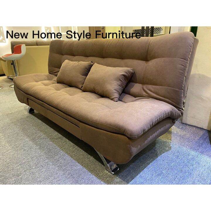 [READY STOCK] NHS 190cm Premium Quality Sofa Bed with Steel Leg I Full