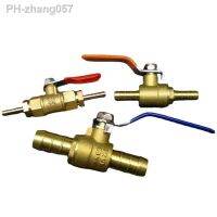 ✲❂ 4 6 8 10 12 14 16 19 25 32 40 50mm Hose Barb Two Way Straight Brass Shut Off Ball Valve For Fuel Gas Water Oil Air Home Garden