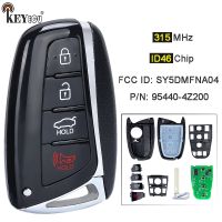 KEYECU 315MHz ID46 Chip P/N: 95440-4Z200 SY5DMFNA04 Smart Remote Key Fob for Hyundai Santa Fe 2013 2014 2015 2016 2017 2018