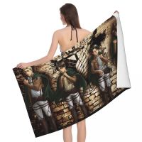 【CC】♝▬♠  Anime Manga Soft Microfiber Beach Drying AOT Shower