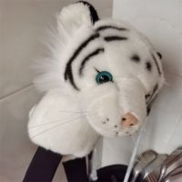 White TIGER Golf Driver Headcover Plush Animal Golf Club Wood Cover DR FW Unisex CUTE GIFT