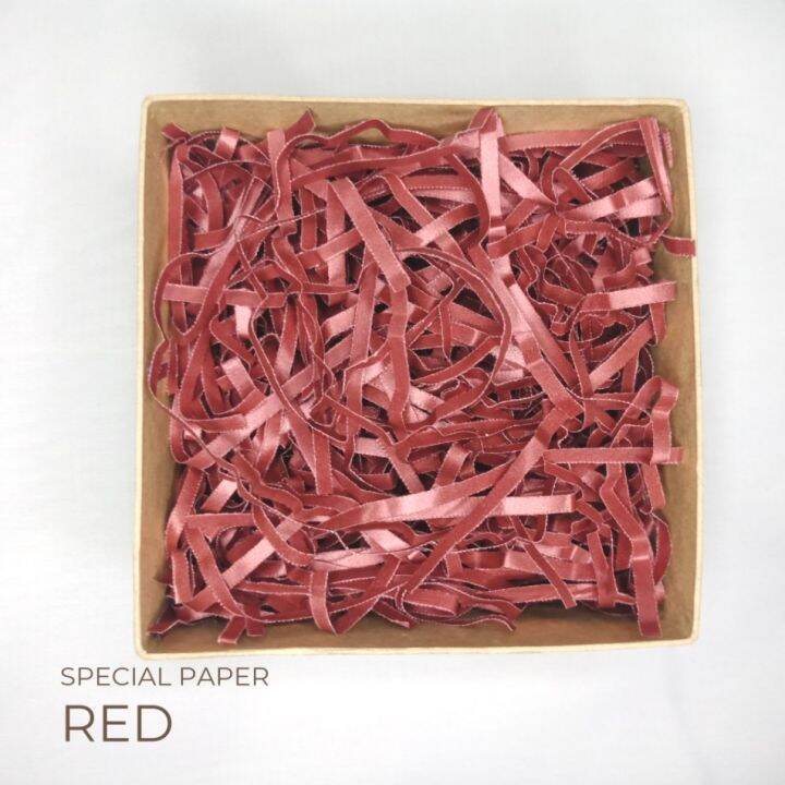 Red Special Paper Shred / Paper Fillers / Gift Filler / Shredded Papers