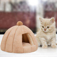 Semi-closed Deep Sleep Bed Cat Litter Winter Small Medium French Cat Bed Plush Puppy Kitten Nest Product